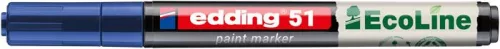 Lakkmarker, 1-2 mm, EDDING "51", kék