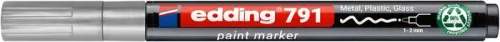 Lakkmarker, 1-2 mm, PCR, EDDING "791", ezüst
