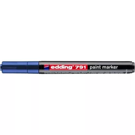 Lakkmarker, 1-2 mm, EDDING "791", kék