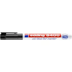   Alkoholos marker, CD/DVD, 0,5-1 mm, EDDING "8400", fekete