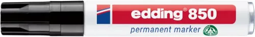 Alkoholos marker, 5-16 mm, vágott, EDDING "850", fekete