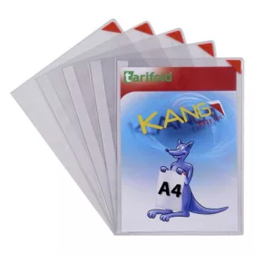   Öntapadó bemutatótábla, A4, DJOIS "Kang", piros