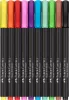Ecsetirón készlet, FABER-CASTELL "Black Edition" 10 különböző szín