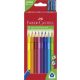 Színes ceruza készlet, háromszögletű, FABER-CASTELL "Jumbo", 10 különböző szín