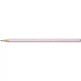 Grafitceruza, B, háromszögletű, FABER-CASTELL "Sparkle", metál rózsaszín