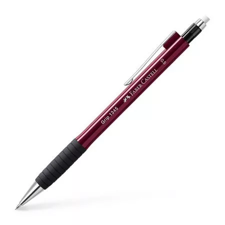 Nyomósirón, 0,5 mm, FABER-CASTELL "Grip 1345", piros