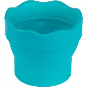   Ecsettál, műanyag, FABER-CASTELL "Click&Go", türkiz