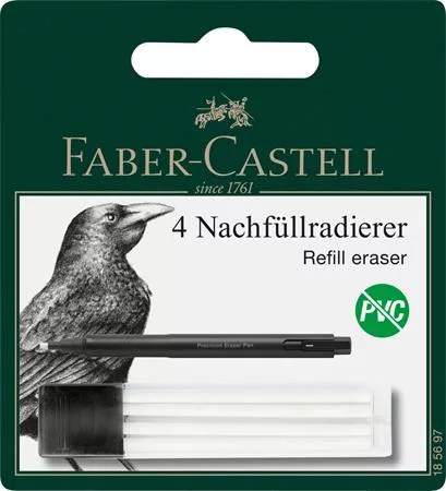 Pótbél precíziós radírstifthez, 4 darabos, FABER-CASTELL