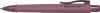 Golyóstoll, 1 mm, XB, nyomógombos tolltest, bordó tolltest, FABER-CASTELL "Poly Ball Urban", kék