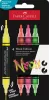 Dekormarker készlet, 1,0/3,0 mm, kétvégű, akril, FABER-CASTELL "Shake&Paint", 4 különböző neon szín