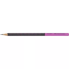 Grafitceruza, HB, háromszögletű, FABER-CASTELL "Grip 2001", fekete,rózsaszín