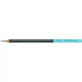   Grafitceruza, HB, háromszögletű, FABER-CASTELL "Grip 2001", fekete, türkiz