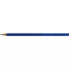 Grafitceruza, B, háromszögletű, FABER-CASTELL "Grip 2001", kék