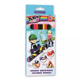   Színes ceruza készlet, háromszögletű, GRANIT "Arti Kids", 12 különböző szín