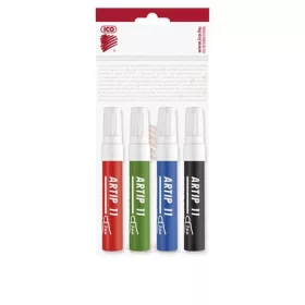   Flipchart marker készlet, 1-3 mm, kúpos, ICO "Artip 11", 4 különböző szín