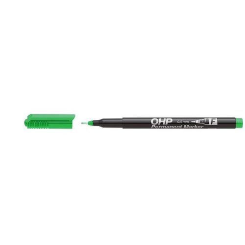 Alkoholos marker, OHP, 0,5 mm, F, ICO, zöld
