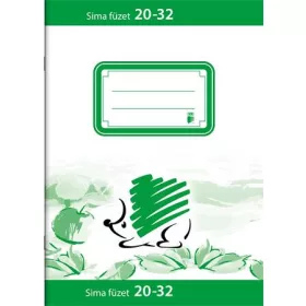 Füzet, tűzött, A5, sima, 32 lap, ICO "Süni", "20-32"