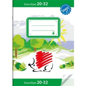 Füzet, tűzött, A5, sima, 32 lap, ICO "Süni Sulikész", "20-32"