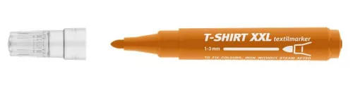 Textilmarker, 1-3 mm, kúpos, ICO "XXL T-Shirt", barna