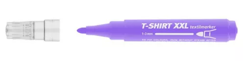 Textilmarker, 1-3 mm, kúpos, ICO "XXL T-Shirt", lila