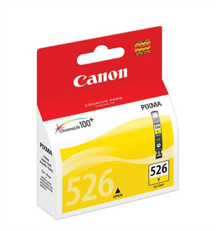 CLI-526Y Tintapatron Pixma iP4850, MG5150, 5250 nyomtatókhoz, CANON, sárga, 545 oldal