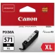 CLI-571XL Tintapatron Pixma MG 5700 Series/6800 Series/7700 Series nyomtatókhoz, CANON, fekete, 11 ml