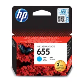   CZ110E Tintapatron Deskjet Ink Advantage 3520 sorozat nyomtatókhoz, HP 655, cián, 600 oldal