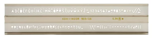 Betűsablon, 3,5 mm, KOH-I-NOOR