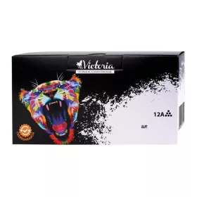   Q2612A Lézertoner LaserJet 1010, 1012, 1015 nyomtatókhoz, VICTORIA TECHNOLOGY 12A, fekete, 4k