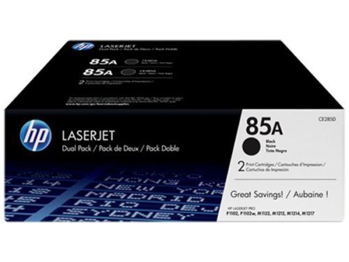 CE285AD Lézertoner LaserJet P1102 nyomtatóhoz, HP 85A, fekete, 2*1,6k