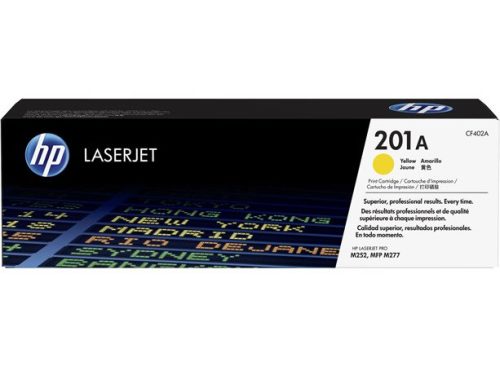 CF402A Lézertoner Color LaserJet Pro M252,M277 nyomtatóhoz, HP 201A, sárga, 1,4k