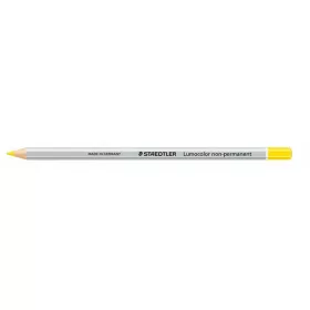 Jelölőceruza, hatszögletű, mindenre író, lemosható (omnichrom), STAEDTLER "Lumocolor 108", sárga