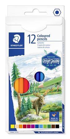 Színes ceruza készlet, hatszögletű, STAEDTLER "146C", 12 különböző szín