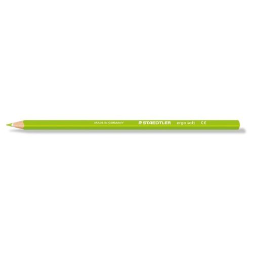 Színes ceruza, háromszögletű, STAEDTLER "Ergo Soft 157", világoszöld