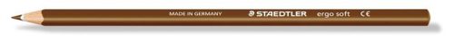 Színes ceruza, háromszögletű, STAEDTLER "Ergo Soft 157", sötétbarna