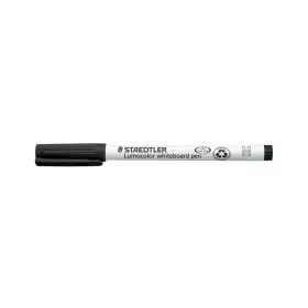   Táblamarker, 1 mm, M, kúpos, STAEDTLER "Lumocolor 301", fekete