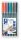 Alkoholos marker készlet, OHP, 0,4 mm, STAEDTLER "Lumocolor® 313 S", 6 különböző szín