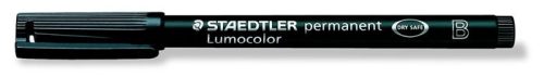Alkoholos marker, OHP, 1-2,5 mm, STAEDTLER "Lumocolor® 314 B", fekete