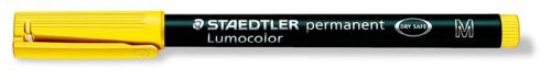 Alkoholos marker, OHP, 1 mm, STAEDTLER "Lumocolor® 317 M", sárga