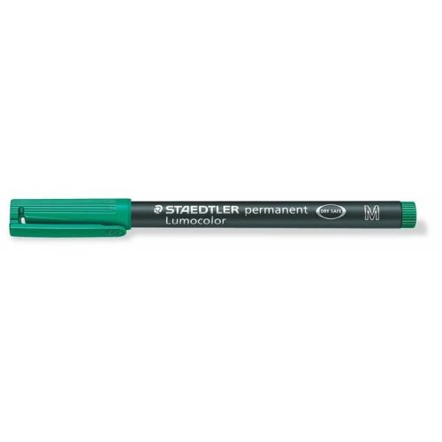 Alkoholos marker, OHP, 1 mm, STAEDTLER "Lumocolor® 317 M", zöld