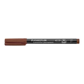   Alkoholos marker, OHP, 0,6 mm, STAEDTLER "Lumocolor® 318 F", barna