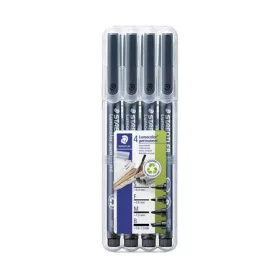   Alkoholos marker készlet, OHP, STAEDTLER "Lumocolor® 31", 4 különböző vonalvastagság, fekete