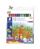 Filctoll készlet, 1 mm, STAEDTLER "325", 12 különböző szín