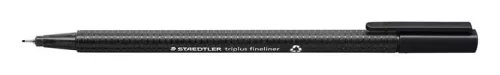 Tűfilc, 0,3 mm, STAEDTLER "Triplus 334", fekete