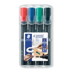   Alkoholos marker készlet, 2 mm, kúpos, STAEDTLER "Lumocolor® 352", 4 különböző szín