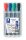 Flipchart marker, 2 mm, kúpos, STAEDTLER "Lumocolor 356", 4 különböző szín