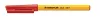 Golyóstoll, 0,3 mm, kupakos, STAEDTLER "Stick 430 F", piros