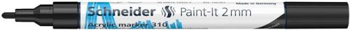 Dekormarker, akril, 2 mm, SCHNEIDER "Paint-It 310", fekete