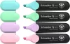 Szövegkiemelő készlet, 1-5 mm, SCHNEIDER "Job Pastel", 4 különböző pasztell szín