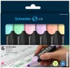 Szövegkiemelő készlet, 1-5 mm, SCHNEIDER "Job Pastel", 6 különböző pasztell szín
